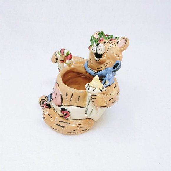 Trinket Nursery Decor Blue Sky Corp Baby Bear Signed Heather Goldmine Vintage - Picture 2 of 9